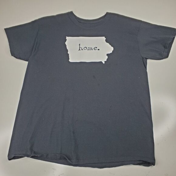 IOWA STATE HOME Black Oversized Tshirt Des Moines Ankeny L LARGE - Picture 4 of 6